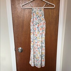 RW&CO. Floral Halter Top with Pink and Yellow Accents